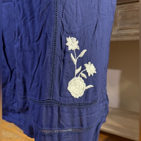 NWT Blue Rain Embroidered Dress - Picture 3 of 10